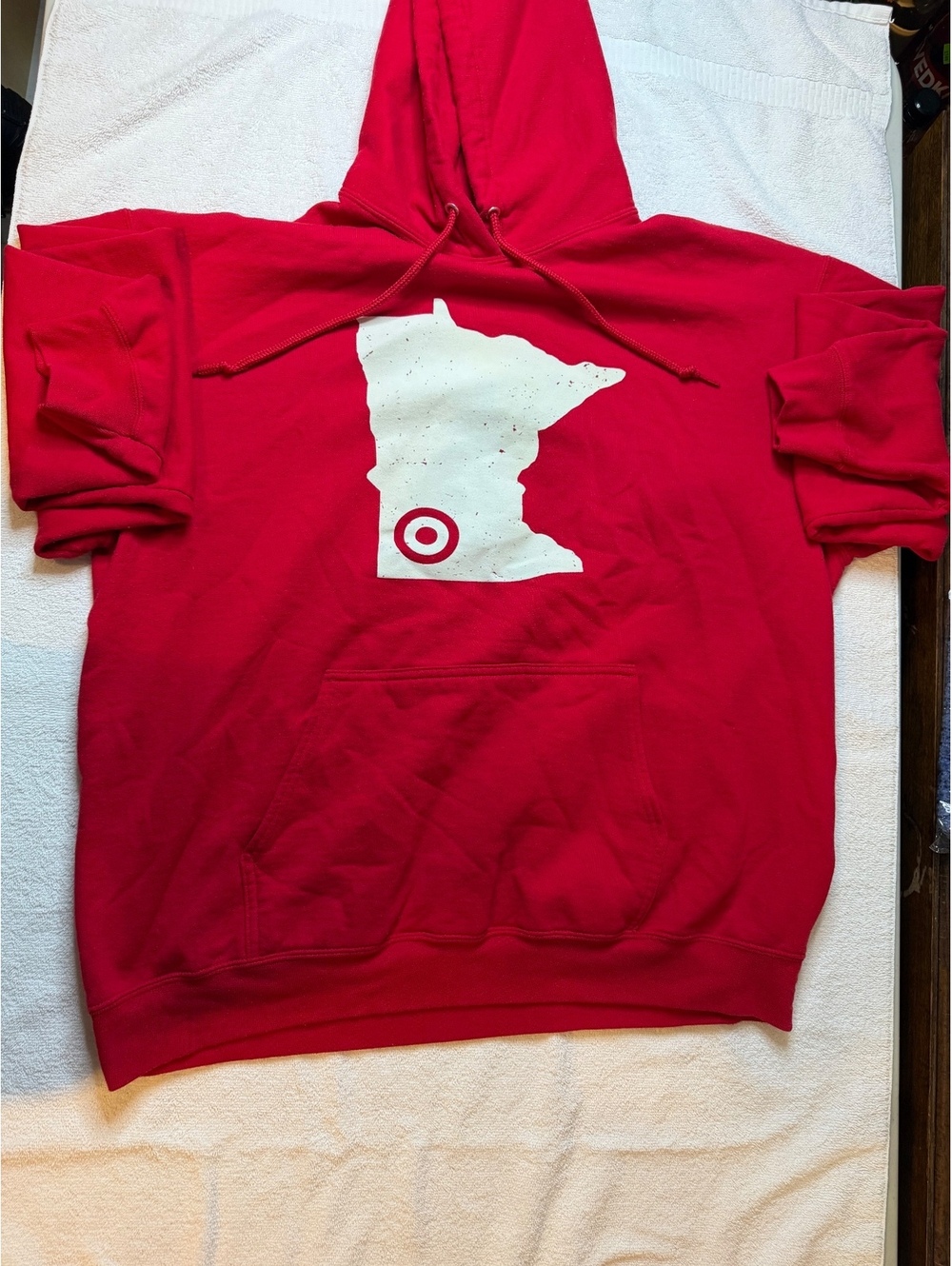 Target Red Pullover Hoodie with Minnesota State Print - #1071